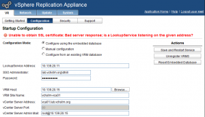 bad server response is a lookupservice listening