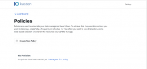 Kubernetes backups Kasten K10