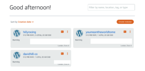 Wordpress instances in AWS