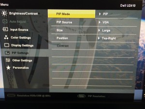 dell u2410 pip