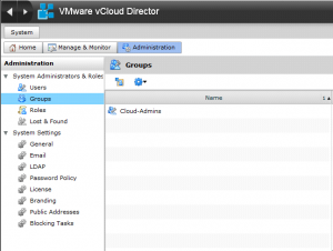 Cannot add groups to vCD after configuring LDAP