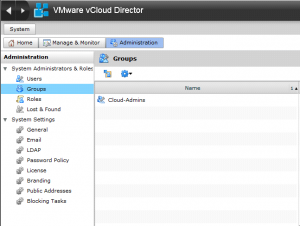 Cannot add groups to vCD after configuring LDAP Cannot add groups to vCD after configuring LDAP