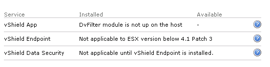 DvFilter Module is not up on the host