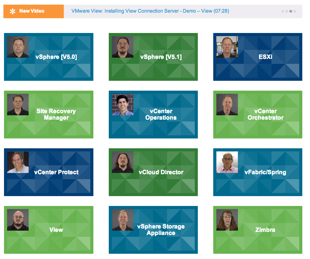 VMware Education site videos