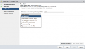 Configure disk redundancy VMware VSAN